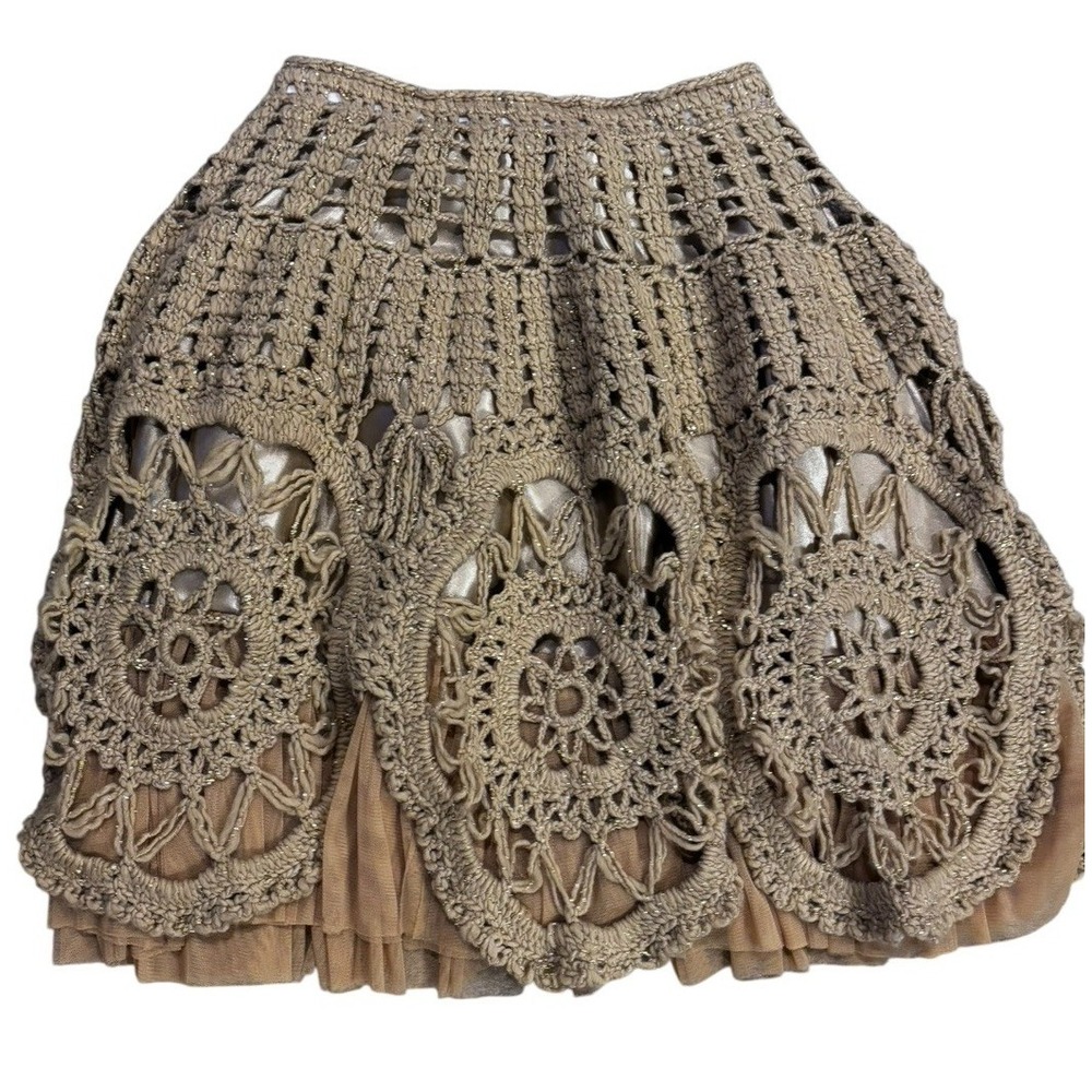 Yesim Chambrey Crochet Skirt Women's Size 1 Small - Picture 1 of 5